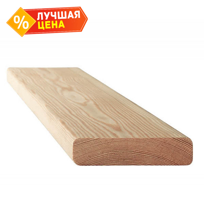 Планкен прямой 21x120x3000 мм А Лиственница